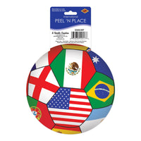 Soccer International Peel 'N Place Decals - 5.25 inch