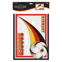 Germany Soccer Yard Sign - All-Weather with Metal H-Stake