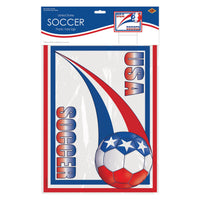 USA Plastic Yard Sign - Soccer & Sports Theme