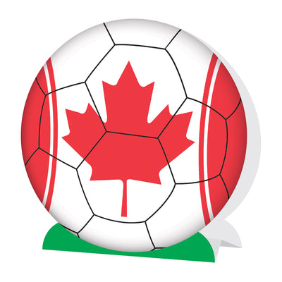 Canadian Soccer 3D Centerpiece - 9.25 inch Sports Decor