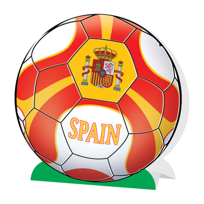 Spain Soccer 3D Centerpiece - 9.25 inch