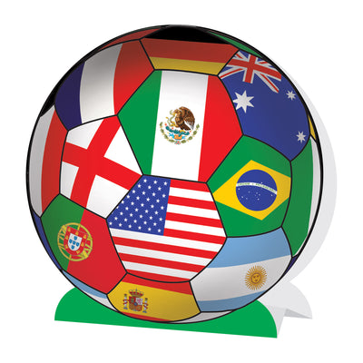 Soccer Ball 3D Centerpiece - 9.25 inch Sports Party Decor