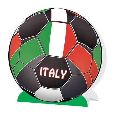 Italy 3D Soccer Centerpiece - 9.25 inch Sports Decoration
