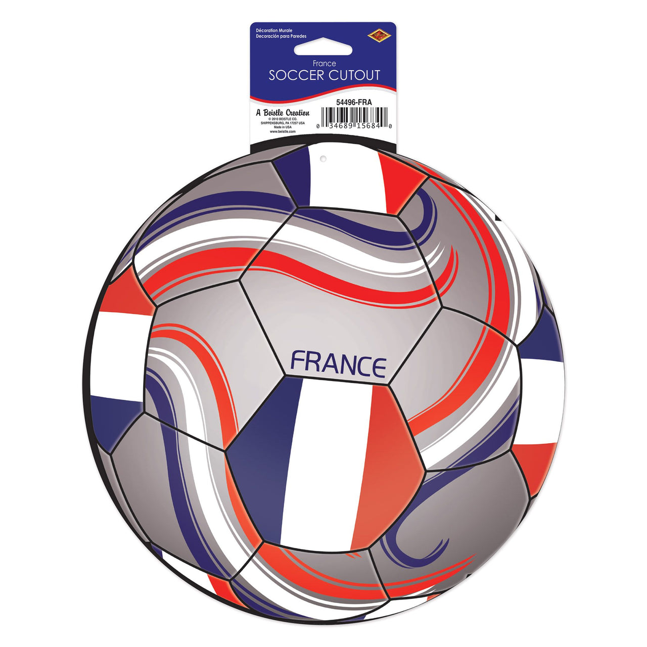 France Soccer Cutout - Printed 2 Sides (10 Inch)