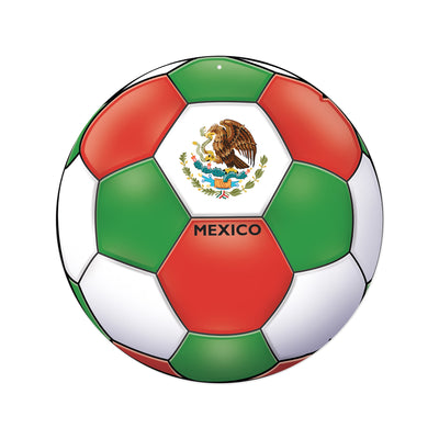 Mexico Soccer Cutout - 10 Inch Double-Sided Decoration