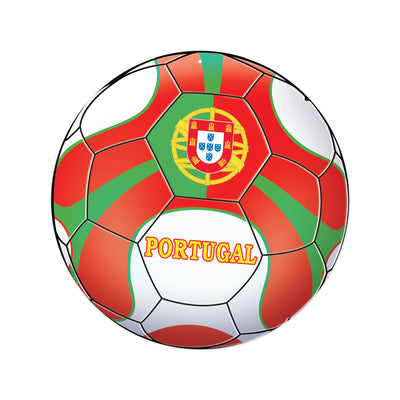Portugal Soccer Cutout Decor - Double-Sided 10 inch