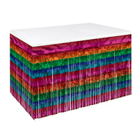 Bright Metallic Table Skirting - Fiesta, Mexican & Intl. Decor