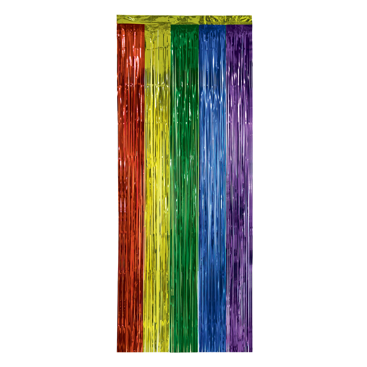 1-Ply Gleam 'N Curtain, Rainbow - 8 Ft x 3 Ft Doorway Decor