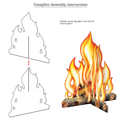3-D CAMPFIRE PROP