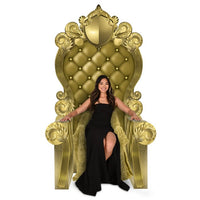 Gold 3-D Prom Throne Prop