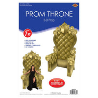 Gold 3-D Prom Throne Prop