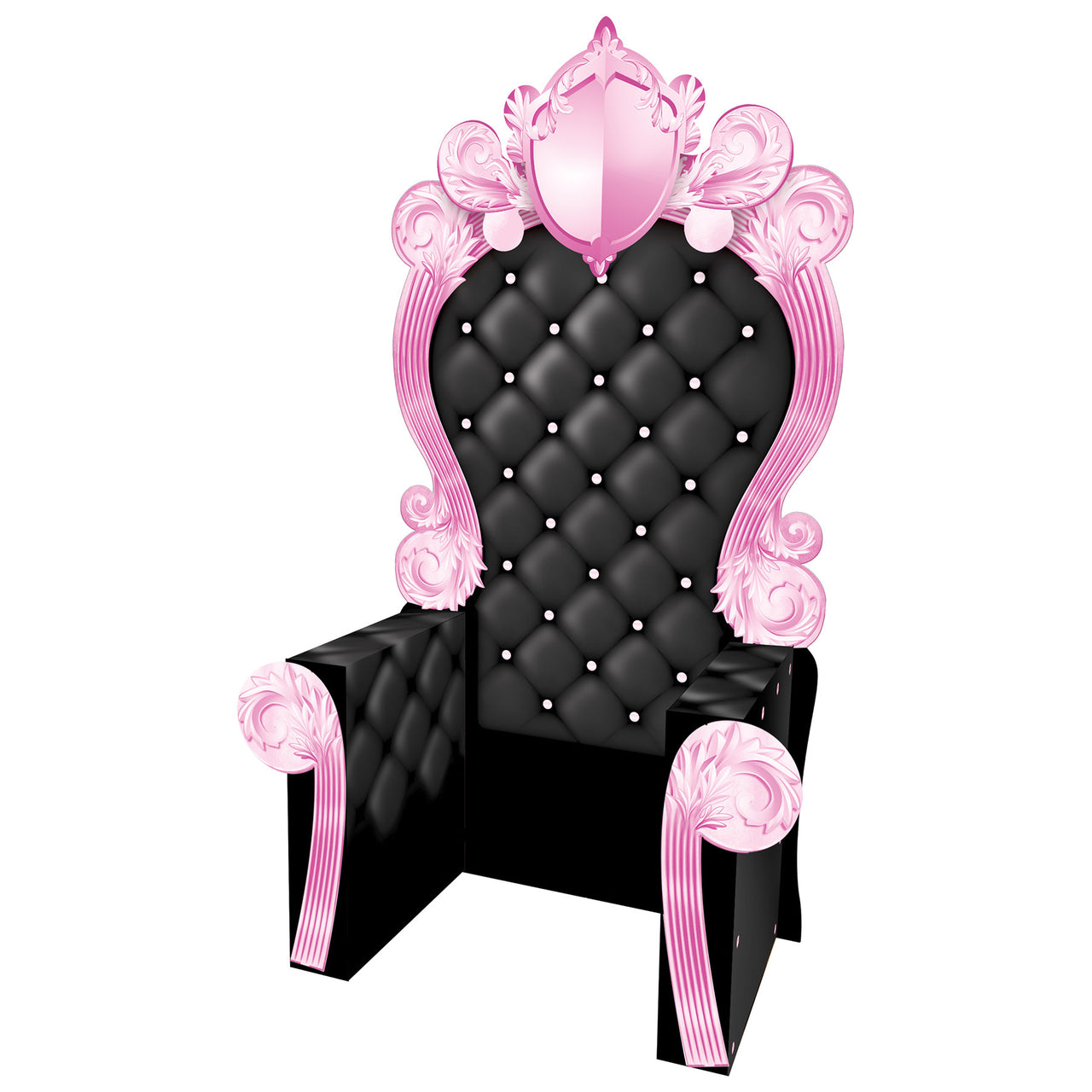 Pink and Black 3-D Prom Throne Prop (1 per package)