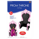 Pink and Black 3-D Prom Throne Prop