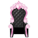 Pink and Black 3-D Prom Throne Prop