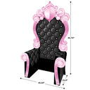Pink and Black 3-D Prom Throne Prop