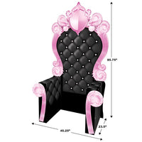 Pink and Black 3-D Prom Throne Prop