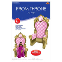 Pink and Gold 3-D Prom Throne Prop
