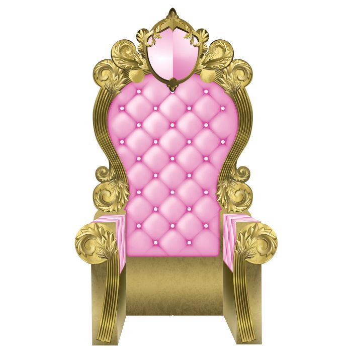 Pink and Gold 3-D Prom Throne Prop