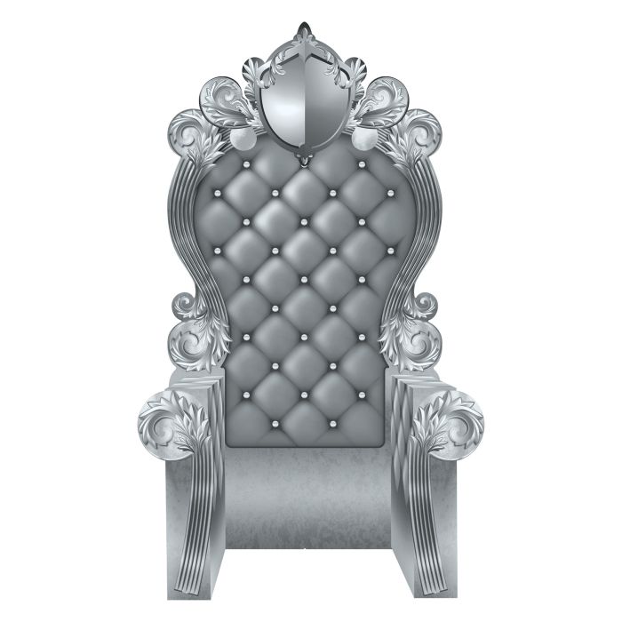 Silver 3-D Prom Throne Prop