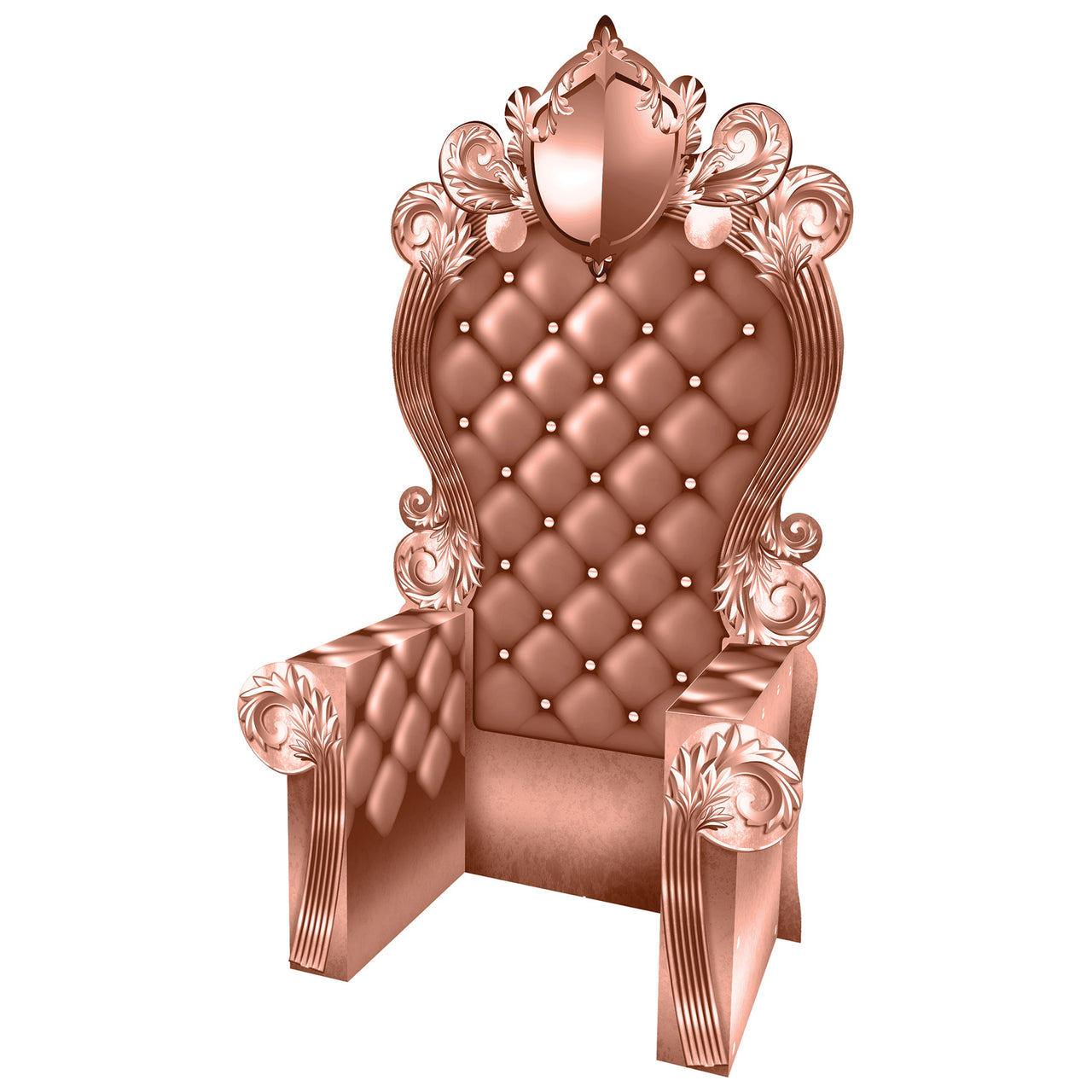 Rose Gold 3-D Prom Throne Prop (1 per package)