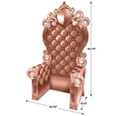 Rose Gold 3-D Prom Throne Prop