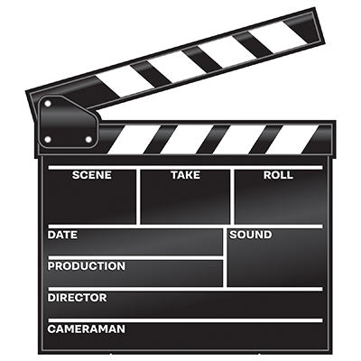 MOVIE SET CLAPBOARD