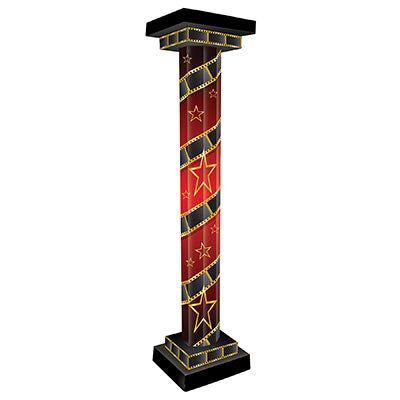 RED CARPET 3-D TALL COLUMN PROPS
