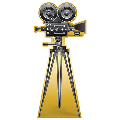 RED CARPET MOVIE CAMERA STAND-UP