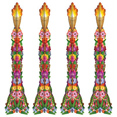 LUAU 3-D TIKI TORCH PROPS