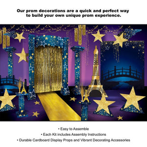 Beistle Paris Themed Prom Kit Components