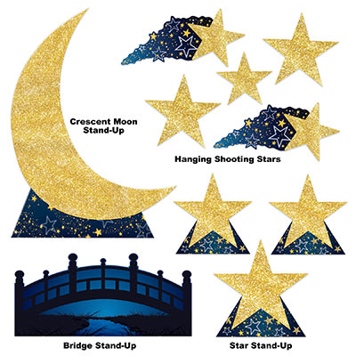Starry Night Theme Prom Kit (46 Total Items)