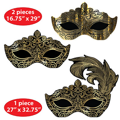 MASQUERADE MASK WALL DECORATIONS
