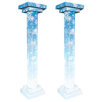 WINTER WONDERLAND 3-D TALL COLUMN PROPS