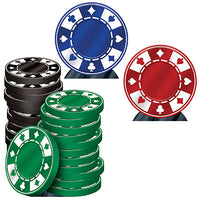 Casino Poker Chips Stand-UpsCasino Poker Chips Stand-Ups