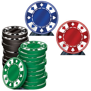 Casino Poker Chips Stand-UpsCasino Poker Chips Stand-Ups