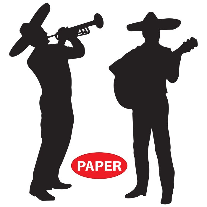 Mariachi Band Silhouette Decorations