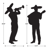 Mariachi Band Silhouette Decorations