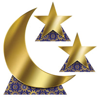 Ramadan Moon & Stars Stand-Ups (3 per package)