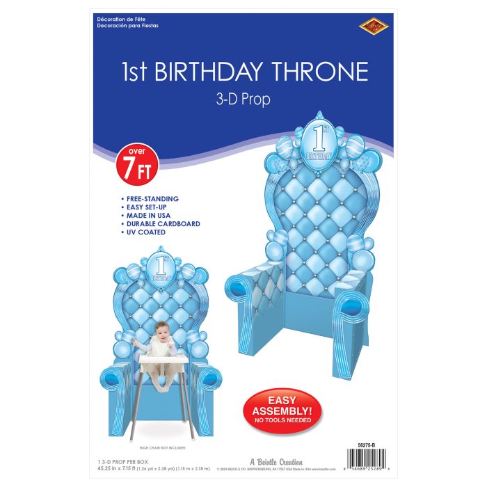 3-D 1st Birthday Throne Prop