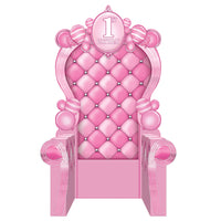 Pink 3-D 1st Birthday Throne Prop (1 per package)