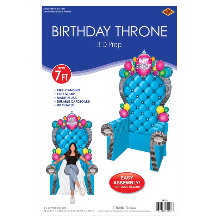 3-D Happy Birthday Throne Prop