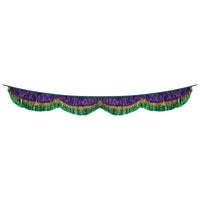 Mardi Gras 72.5 inch Tinsel Fringe Bunting (1 per package)