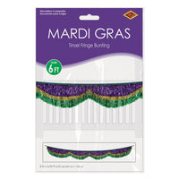 Mardi Gras 72.5 inch Tinsel Fringe Bunting