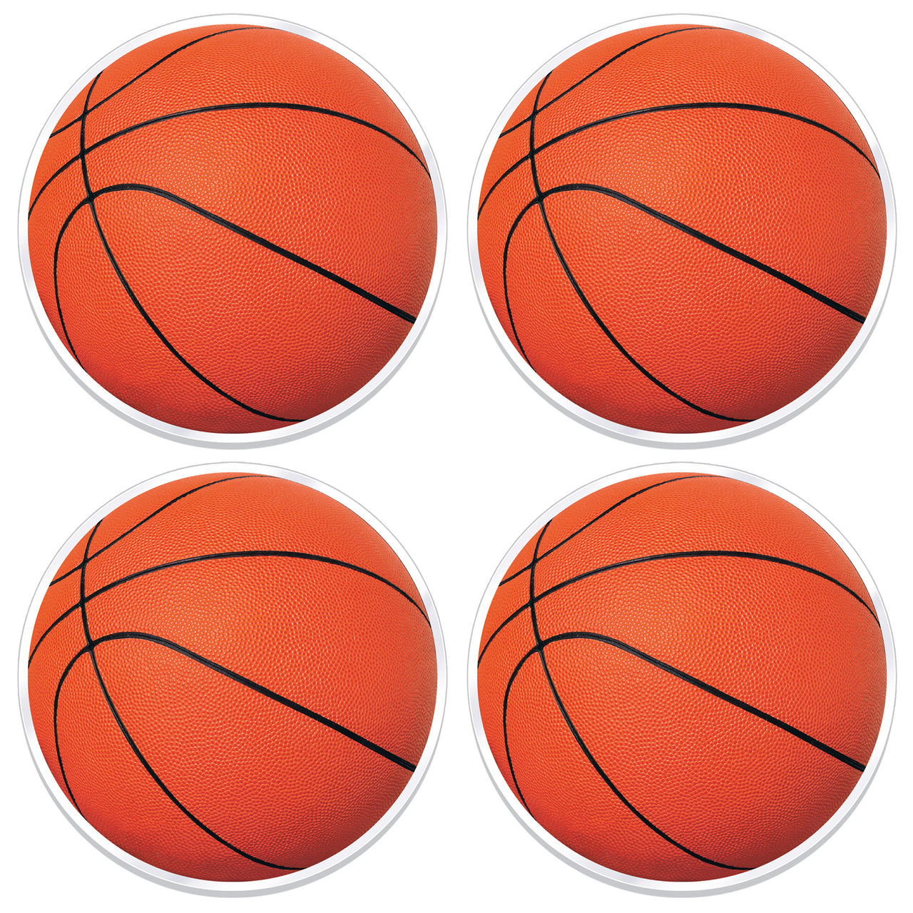 Plastic Basketball Placemats (4 per package)