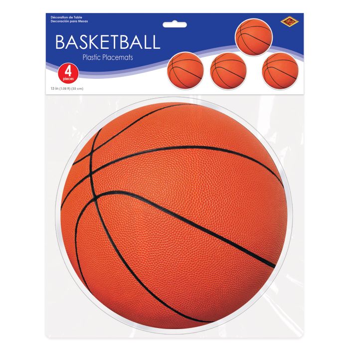 Plastic Basketball Placemats