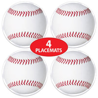 Plastic Baseball Placemats