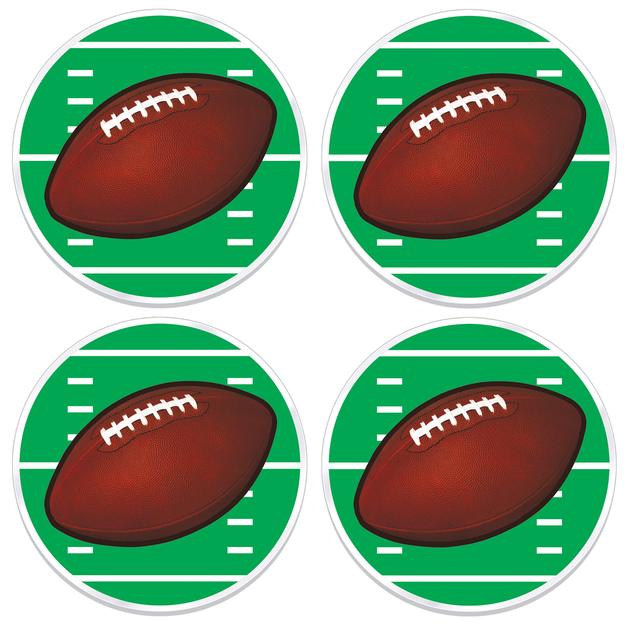 Plastic Football Placemats (4 per package)