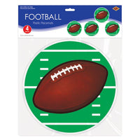 Plastic Football Placemats