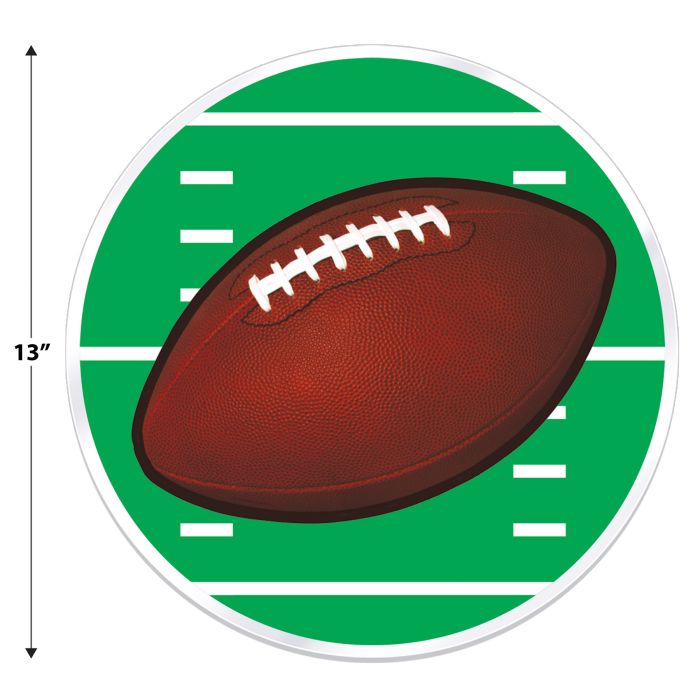 Plastic Football Placemats