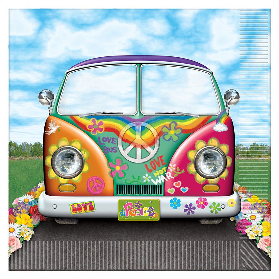 Hippie Bus Luncheon Napkins (16 per package)